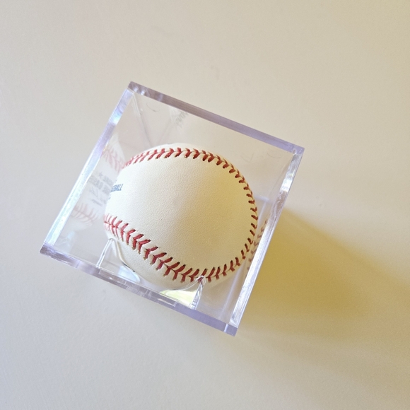 Ralph Branca MLB Los Angles Dodgers W/ Case Rawlings Autographed Signed Baseball - Picture 9 of 10